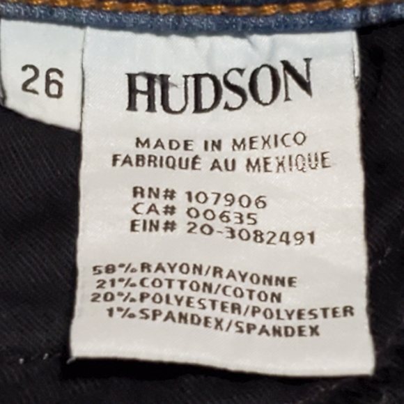 2/$20 Hudson Nico Ankle Skinny Denim Jean Size 26 - Picture 7 of 10